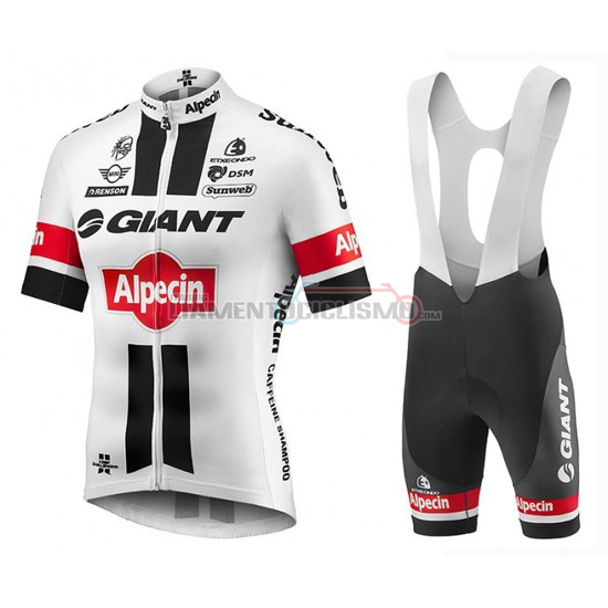 Abbigliamento Ciclismo Giant 2016 bianco e rosso